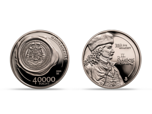 2026. évi II. Rákóczi Ferenc születésének 350. évfordulója ezüst emlékérme 